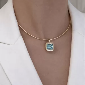 Gargantilla dije de topacio