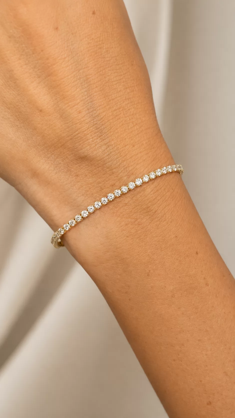 Pulsera de Diamantes naturales oro 18k